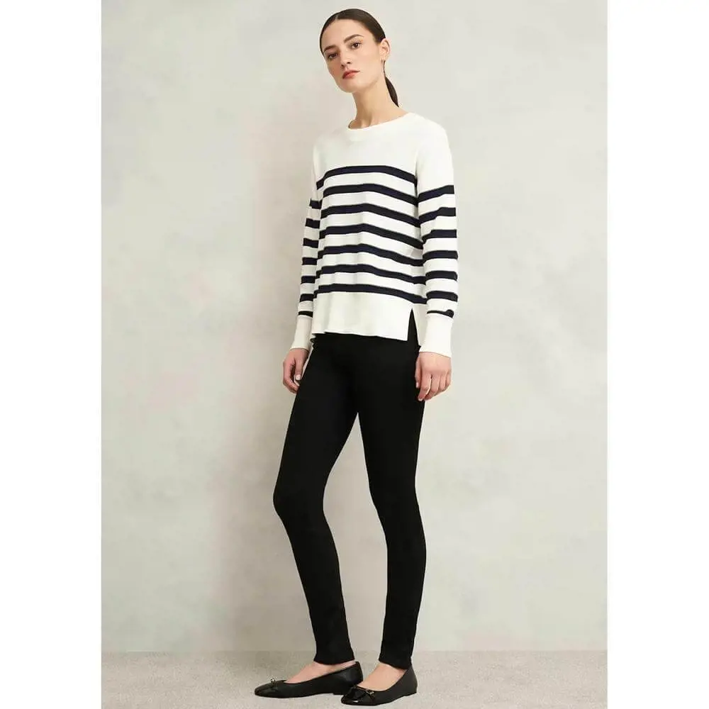 Hobbs Amoura Striped Cotton Jumper